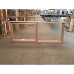 Timber Awning Window 597mm H x 1510mm W (Obscure) 
